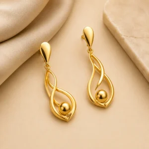 Plain Gold Earrings